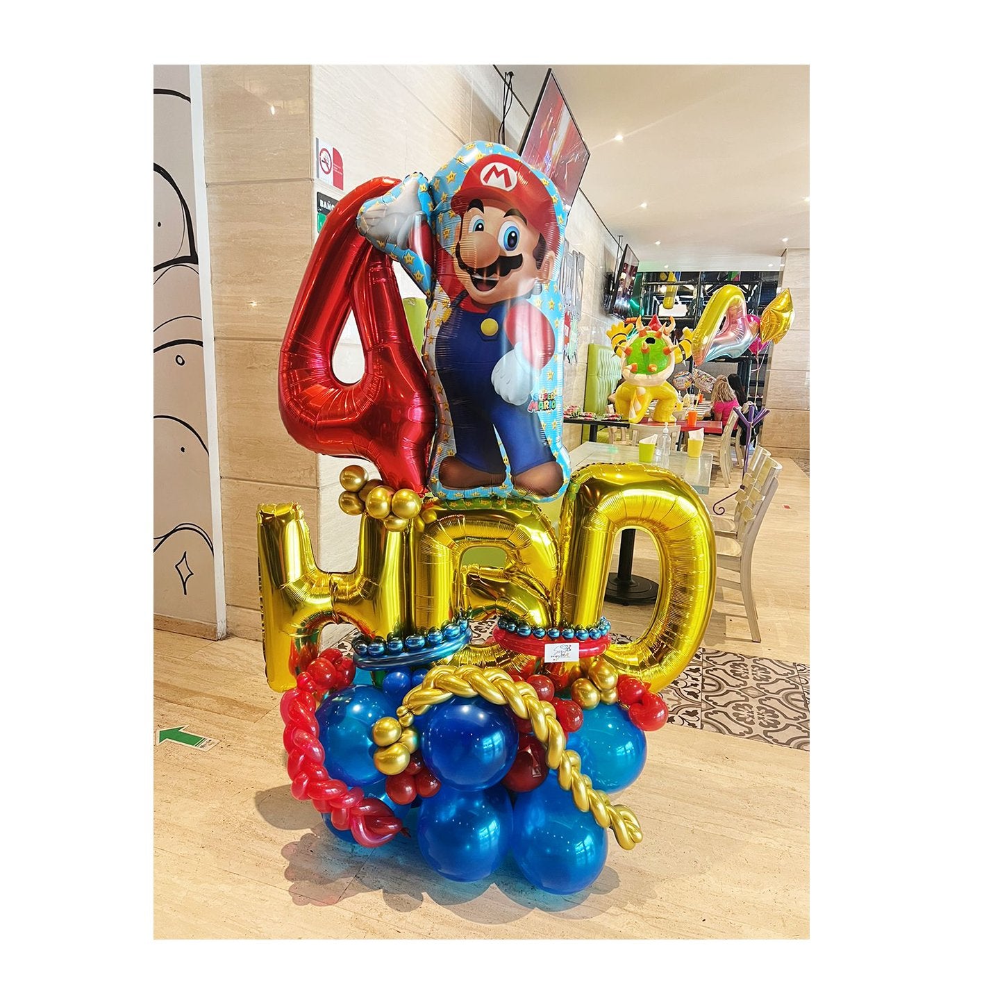 Arreglo de globos Mario Bros - Sweet Surprise Boutique