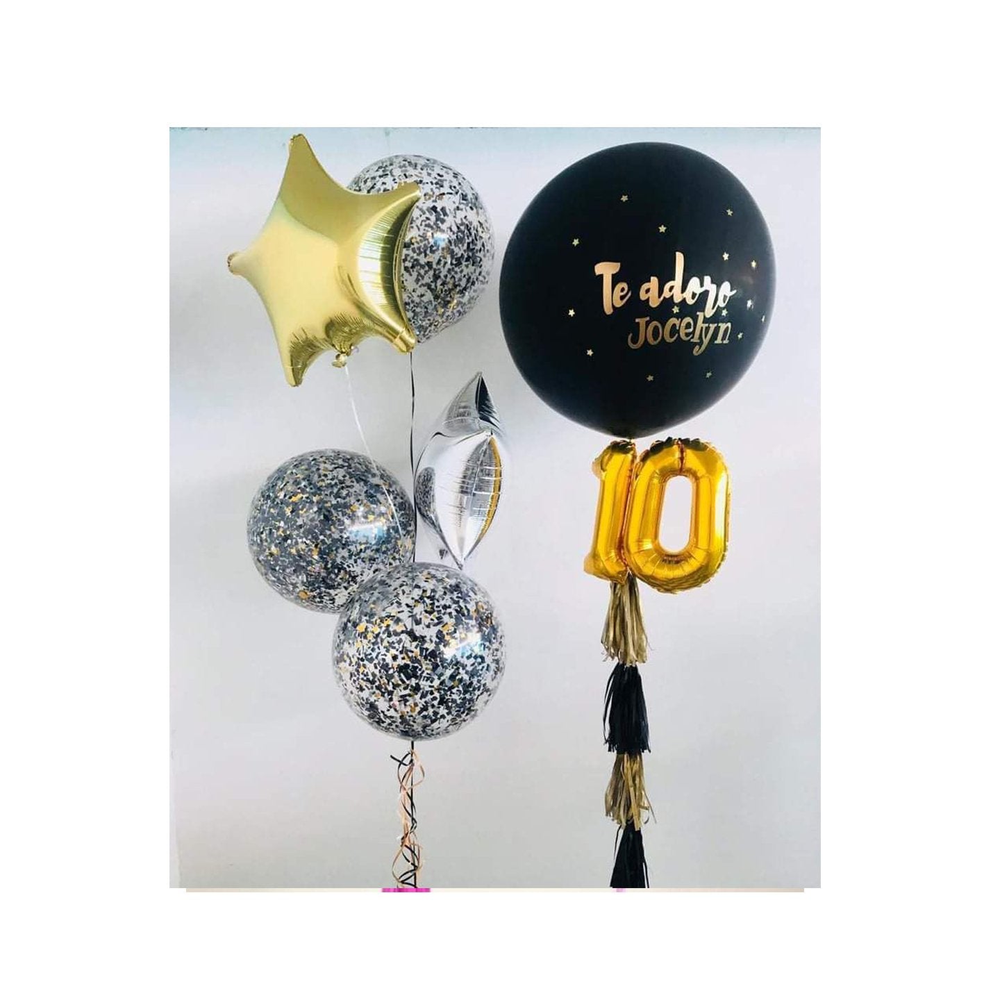 Globo Gigante 65 cms personalizado con columna de globos - Sweet Surprise Boutique