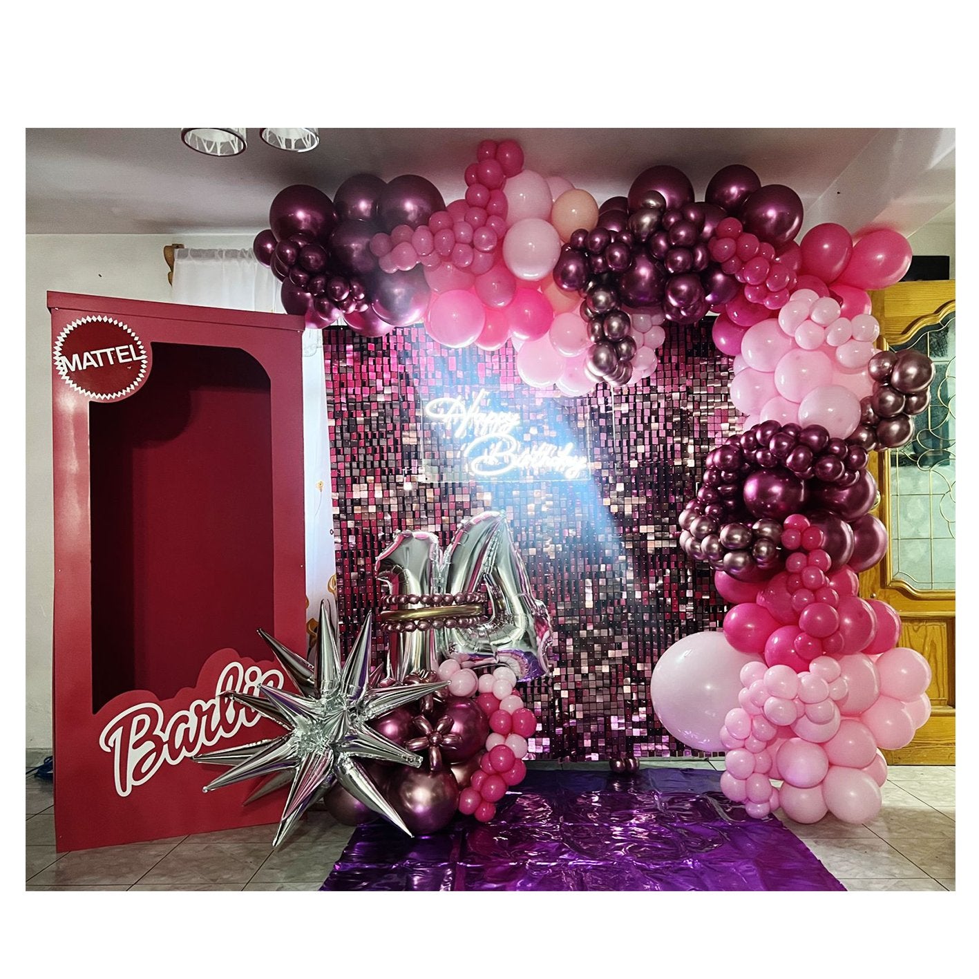 Pared Shimmer - Cumpleaños Barbie - Sweet Surprise Boutique